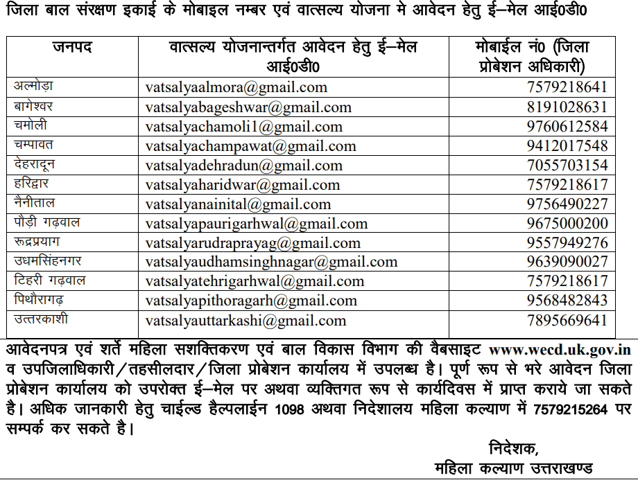 मुख्यमंत्री वात्सल्य योजना