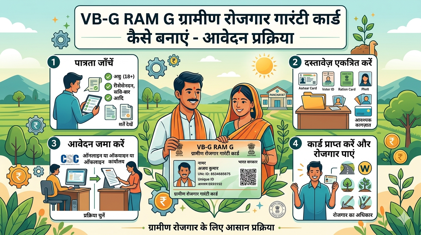 VB-G RAM G जॉब कार्ड कैसे बनाएं - ग्रामीण रोजगार गारंटी कार्ड 2026