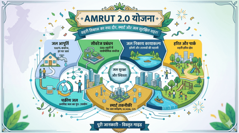 AMRUT 2.0 योजना 2026 — 4,900 शहरों में जल सुरक्षा, ₹2.99 लाख करोड़ बजट और Urban Water Transformation | पूरी जानकारी AMRUT 2.0 योजना 2026