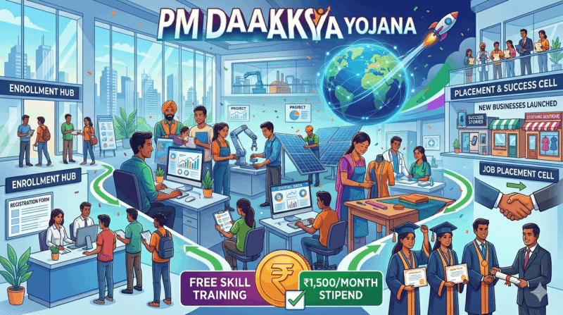 पीएम दक्ष योजना 2026 – ऑनलाइन आवेदन, पात्रता, स्टाइपेंड
