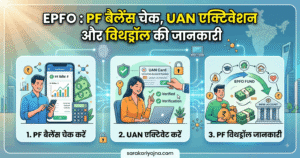 EPFO 2026: PF बैलेंस चेक, UAN Activation and PF Withdrawal — पूरी जानकारी