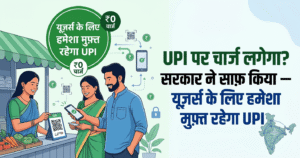 UPI पर चार्ज लगेगा? सरकार का साफ़ जवाब — हमेशा मुफ़्त रहेगा